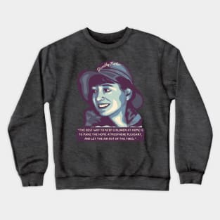 Dorothy Parker Portrait and Quote Crewneck Sweatshirt